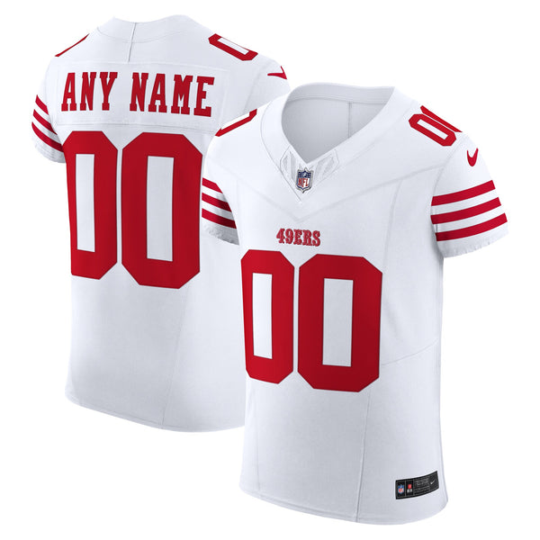 San Francisco 49ers White Elite Custom Jersey