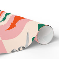Modern Holiday Pine Gift Wrap Roll, Minimalist Christmas Tree Wrapping Paper, Simple Nordic Christmas Wrapping Paper, Seasonal Present Wrap