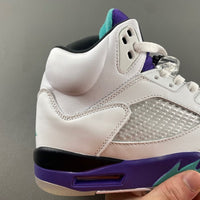 Retro Low Top Sneakers, Blue White Purple Colorway, Leather Footwear, Lace Up Design, Casual Gift for Sneaker Fans