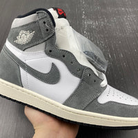 High Top Sneakers, Gray Black Colorway, Leather Footwear, Lace Up Design, Casual Gift for Sneaker Fans