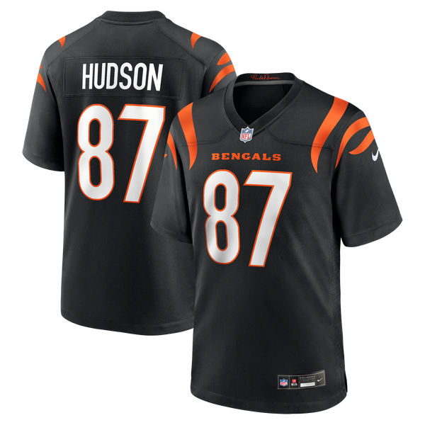 Cincinnati Bengals Tanner Hudson Black Home Game Player Jersey