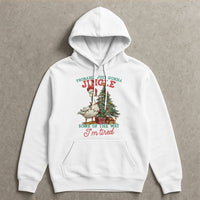 Jingle Tired Christmas Hoodie, Humorous Christmas Goose Hoodie, Sarcastic Holiday Hooded Sweatshirt, Adorable Christmas Goose Pullover, Xmas Present
