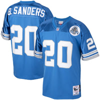 Detroit Lions 1993 Barry Sanders Blue Authentic Throwback Retired Player Jersey