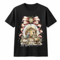 Oh Come Let Us Adore Him T-Shirt, Nativity Scene T-Shirt, Christian Christmas Graphic Tee, Holy Family Faith Shirt, Holiday Church Present