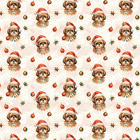 Festive Holiday Dog Gift Wrap, Shih Tzu Christmas Wrapping Paper, Adorable Pet Christmas Gift Wrap, Dog Lover Xmas Present Paper, Dog Present Paper