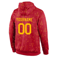 Personalized Name Number Sweatshirt, Custom Christmas Sports Hoodie, Holiday Team Pullover Hoodie, Festive Game Day Hoodie, Xmas Fan Present