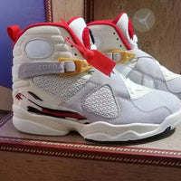 Sneakers, White Gray Red Colorway, Lace Up Design, Casual Gift for Sneaker Fans