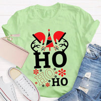 Ho Ho Ho Santa Hat Holiday T-Shirt, Science Teacher Christmas Shirt, Humorous Science Educator Tee, Adorable Chemistry Xmas Present Shirt