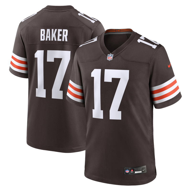 Cleveland Browns Jerome Baker Brown Team Game Jersey