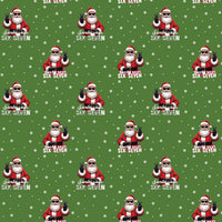 Cool Santa Claus Wrapping Paper, Santa Peace Sign Christmas Wrapping Paper, Retro Holiday Gift Wrap, Festive Xmas Present Wrapping Paper