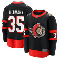 Ottawa Senators Linus Ullmark Black Home Premier Breakaway Player Jersey