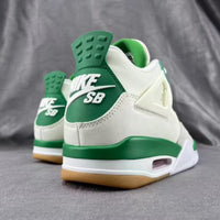 Sneakers, White Green Colorway, Lace Up Design, Casual Gift for Sneaker Fans
