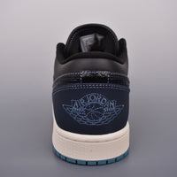 Retro Low Top Sneakers, Blue White Black Navy Colorway, Lace Up Design, Casual Gift for Sneaker Fans