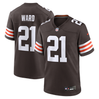 Cleveland Browns Denzel Ward Brown Player Game Jersey