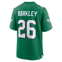 Philadelphia Eagles Saquon Barkley Kelly Green Alternate Game Jersey
