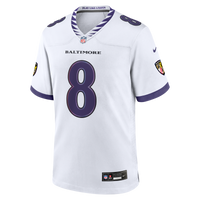 Baltimore Ravens Lamar Jackson White Game Jersey