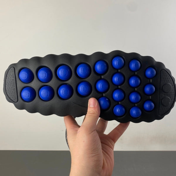Slides, Blue Black Colorway, Slip On Design, Casual Gift for Shoe Lovers