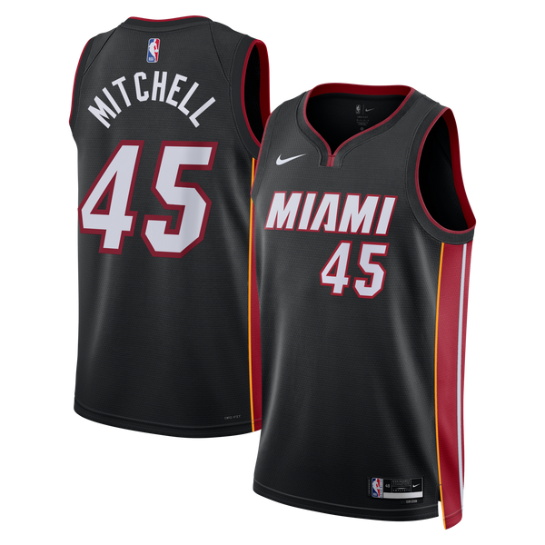 Miami Heat Icon Edition Swingman Jersey - Black - Davion Mitchell