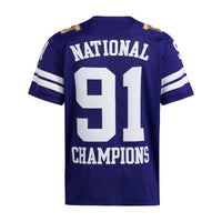 Washington Huskies 1991 National Championship Anniversary Icon Football Jersey - Purple