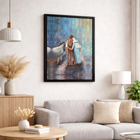 Joseph and Mary Nativity Wall Art, Nativity Journey to Bethlehem Digital Download, Christian Christmas Poster, Holy Nativity Printable Print