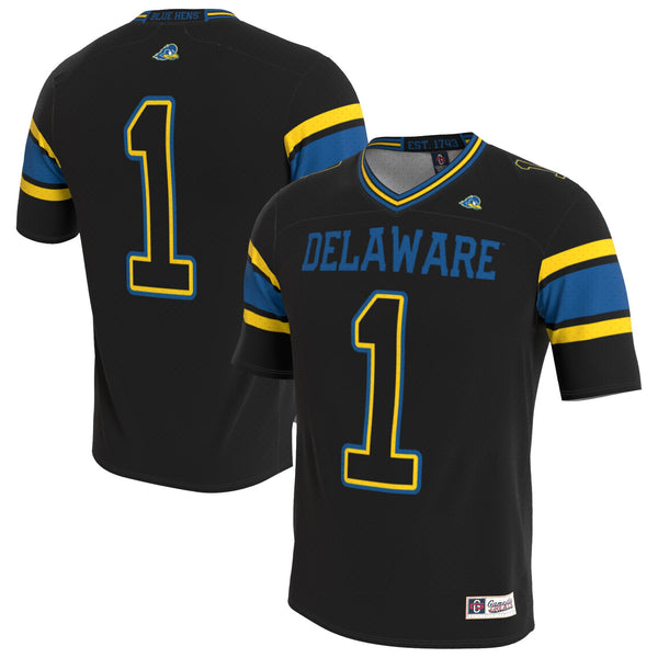 Delaware Fightin' Blue Hens Lightweight Collegiate Football Blackout Fashion Jersey