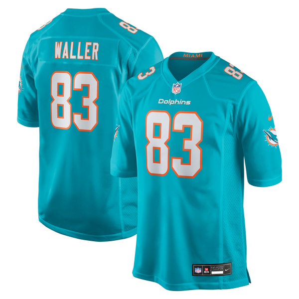 Miami Dolphins Darren Waller Aqua Team Game Jersey