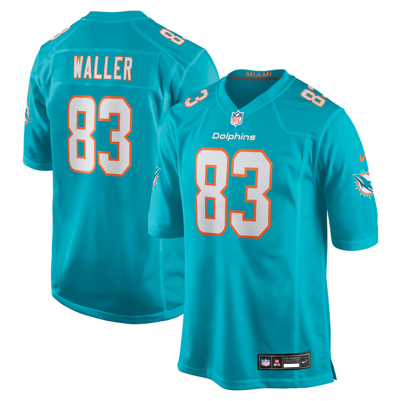Miami Dolphins Darren Waller Aqua Team Game Jersey