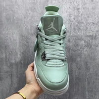 Mid Top Sneakers, Green White Colorway, Lace Up Design, Casual Gift for Sneaker Fans
