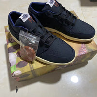 Retro Low Top Golf Shoes, Blue Colorway, Lace Up Design, Casual Gift for Shoe Lovers