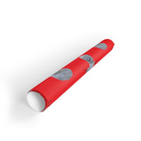 Red Winter Holiday Frosty Gift Wrap, Christmas Snowman Wrapping Paper, Festive Season Wrapping Paper, Kids Xmas Present Paper Roll