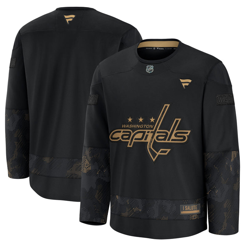 Washington Capitals Black 2024 Military Appreciation Practice Jersey