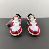 Low Top Sneakers, White Black Red Colorway, Lace Up Design, Casual Gift for Sneaker Fans