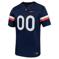 Virginia Cavaliers Custom Football Game Jersey - Navy