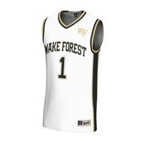 #1 Wake Forest Demon Deacons Lightweight Basketball Fashion Jersey - White