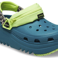 Clogs - Animal Print - Teal / Green - Style 208605-9DB