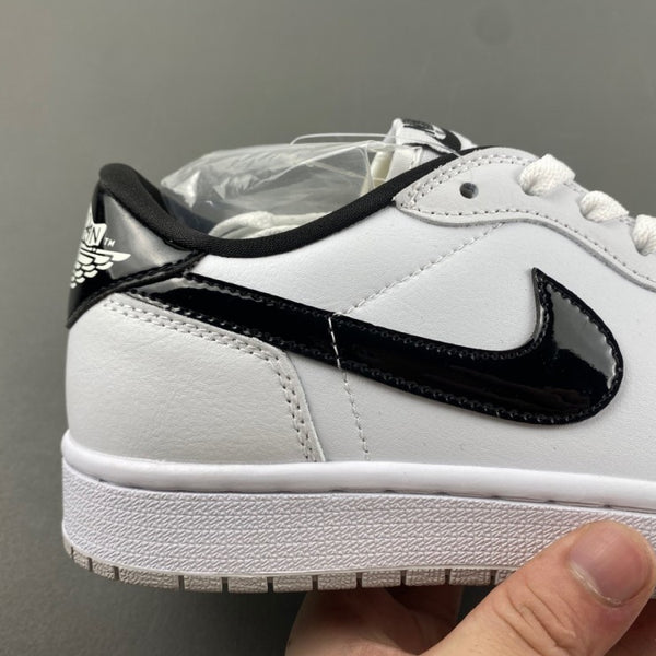 Low Top Sneakers, White Black Colorway, Lace Up Design, Casual Gift for Sneaker Fans