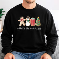 Gingerbread Baby Pregnancy Reveal Sweater, Cookies for Two Please Sweatshirt, Adorable Christmas Announcement Crewneck, Expecting Mom Present