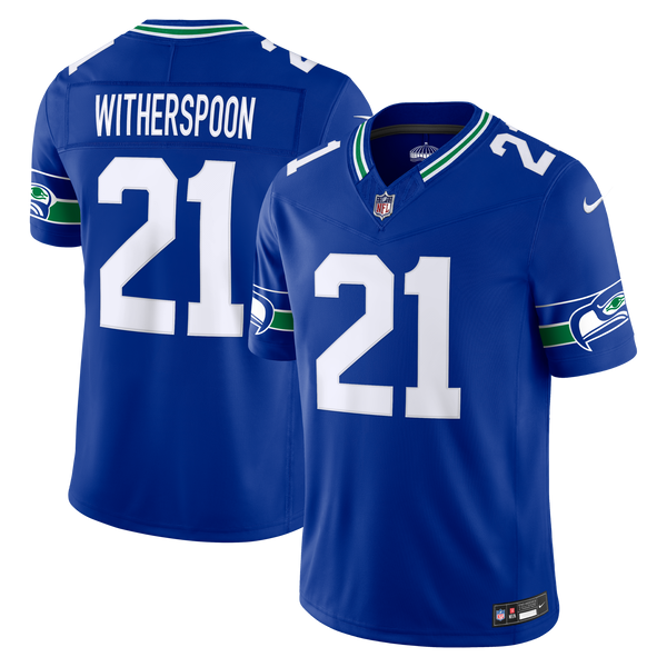 Seattle Seahawks Devon Witherspoon Royal Alternate Stitched Limited Jersey