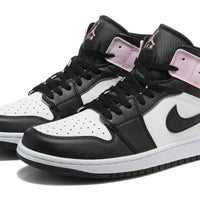 Sneakers, Black White Pink Colorway, Tie Dye Pattern, Lace Up Design, Casual Gift for Sneaker Fans