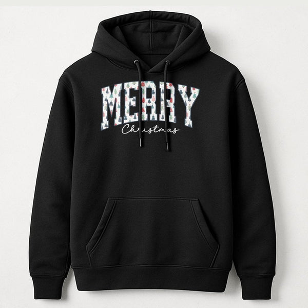 Festive Holiday Season Sweatshirt, Merry Christmas Pine Tree Hoodie, Winter Christmas Tree Pullover, Comfy Xmas Present Hoode