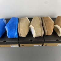 Slides, Beige Colorway, Slip On Design, Wool Detail, Casual Gift for Shoe Lovers