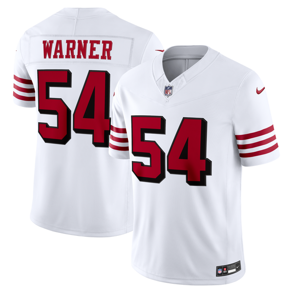 San Francisco 49ers Fred Warner White Alternate Stitched Limited Jersey