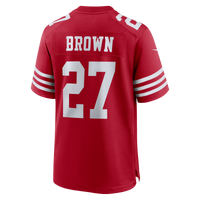 San Francisco 49ers Ji'Ayir Brown Scarlet Team Game Jersey