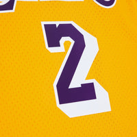 Los Angeles Lakers Derek Fisher 1996 Swingman Authentic Jersey - Light Gold
