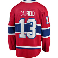 Montreal Canadiens Cole Caufield Red Home Premier Breakaway Player Jersey