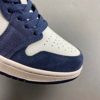 Low Top Sneakers, Blue White Colorway, Suede Footwear, Lace Up Design, Casual Gift for Sneaker Fans