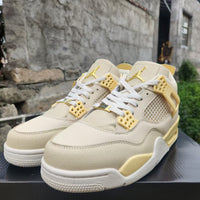 Mid Top Sneakers, Yellow Colorway, Lace Up Design, Casual Gift for Sneaker Fans