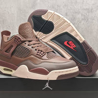 Mid Top Sneakers, Brown Colorway, Lace Up Design, Casual Gift for Sneaker Fans
