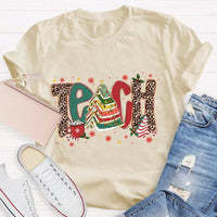 Bookish Xmas Tree T-Shirt, Teacher Christmas Books Tree Shirt, Reading Teacher Holiday Shirt, School Educator Tee, Book Lover Christmas Present