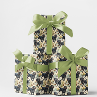Adorable Dog Christmas Gift Wrap, Boykin Spaniel Wrapping Paper, Hunting Dog Holiday Wrapping Paper, Nature Lover Pet Gift Wrap Paper Roll